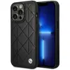 Image de BMW Étui BMHCP14L22RQDK iPhone 14 Pro 6,1" czarny/black Leather Quilted (Apple iPhone 14 Pro), Coque pour téléphone portable, Noir