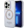 Image de Guess GUHMP14LHTCMU iPhone 14 Pro 6.1" pourpre/pourpre étui rigide Gold Outline Translucent MagSafe (Apple iPhone 14 Pro), Coque pour téléphone portable, Violet