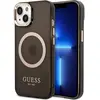 Image de Guess Étui compatible Translucent MagSafe pour Apple iPhone 14 - noir (Apple iPhone 14), Coque pour téléphone portable, Noir