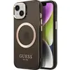 Image de Guess Étui compatible Translucent MagSafe pour Apple iPhone 14 Plus - noir (Apple iPhone 14 Plus), Coque pour téléphone portable, Noir, Transparent