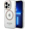 Image de Guess GUHMP14LHTRMD iPhone 14 Pro 6,1" z oty/gold hard case Metal Outline Magsafe (Apple iPhone 14 Pro), Coque pour téléphone portable, Or