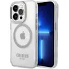 Image de Guess GUHMP14XHTRMS iPhone 14 Pro Max 6,7" srebrny/argent hard case Metal Outline Magsafe (Apple iPhone 14 Pro Max), Coque pour téléphone portable, Argent