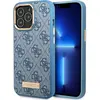 Image de Guess GUHMP14LU4GPRB iPhone 14 Pro 6.1" niebieski/bleu étui rigide 4G Logo Plate MagSafe (Apple iPhone 14 Pro), Coque pour téléphone portable, Bleu