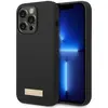 Image de Guess GUHMP14LSBPLK iPhone 14 Pro 6,1" czarny/black hard case Silicone Logo Plate MagSafe (Apple iPhone 14 Pro), Coque pour téléphone portable, Noir