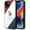 Image de U.S. Polo US Polo USHCP14MPSO3 iPhone 14 Plus 6.7 "blanc / blanc tricolore brodé (Apple iPhone 14 Plus), Coque pour téléphone portable, Blanc