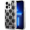 Image de Karl Lagerfeld Hard Cover Liquid Glitter Monogram Silver, pour iPhone 14 Plus, KLHCP14MLMNMS (Apple iPhone 14 Plus), Coque pour téléphone portable, Argent
