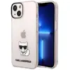 Image de Karl Lagerfeld Hard Cover Choupette Body Logo Transparent Rose, pour Apple iPhone 14 Plus, KLHCP14MC (Apple iPhone 14 Plus), Coque pour téléphone portable, Pink