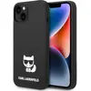 Image de Karl Lagerfeld Couverture en silicone Choupette Body Logo Black, pour Apple iPhone 14 Plus, KLHCP14MSLCTBK (Apple iPhone 14 Plus, Apple iPhone 15 Plus), Coque pour téléphone portable, Noir