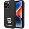 Image de Karl Lagerfeld Couverture silicone Choupette Logo corps noir, pour Apple iPhone 14 Pro, KLHCP14LSLCTBK (Apple iPhone 14 Pro), Coque pour téléphone portable, Noir