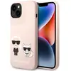 Image de Karl Lagerfeld KLHMP14SSSKCI iPhone 14 6.1 "hardcase rose pâle / rose pâle Silicone Karl &amp (Apple iPhone 13, Apple iPhone 14, Apple iPhone 15), Coque pour téléphone portable, Pink, Rose
