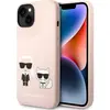 Image de Karl Lagerfeld KLHMP14MSSKCI iPhone 14 Plus 6.7 "étui rigide rose pâle / rose pâle Silicone Karl (Apple iPhone 14 Plus), Coque pour téléphone portable, Pink