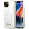 Image de Guess GUHCP14SHGCRHS iPhone 14 6,1" srebrny/argent étui rigide Collection Croco (Apple iPhone 13, Apple iPhone 14, Apple iPhone 15), Coque pour téléphone portable, Argent