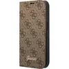 Image de Guess GUBKP14SHG4SHW iPhone 14 6,1" br zowy/brown book 4G Vintage Gold Logo (Apple iPhone 14), Coque pour téléphone portable, Marron
