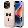 Image de Karl Lagerfeld iPhone 14 Pro Liquid Silicone Karl Head Case (Apple iPhone 14 Pro), Coque pour téléphone portable, Pink