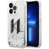 Image de Karl Lagerfeld KLHCP14LLBKLCS iPhone 14 Pro 6,1" srebrny/argent hardcase Liquid Glitter Big KL (Apple iPhone 14 Pro), Coque pour téléphone portable, Argent