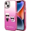 Image de Karl Lagerfeld KLHCP14MTGKCP iPhone 14 Plus 6,7" hardcase ró?owy/pink Gradient Ikonik Karl & Choupet (Apple iPhone 14 Plus), Coque pour téléphone portable, Rose