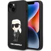 Image de Karl Lagerfeld KLHCP14MSNIKBCK iPhone 14 Plus 6,7" étui rigide czarny/black Silicone Ikonik (Apple iPhone 14 Plus, Apple iPhone 15 Plus), Coque pour téléphone portable, Noir