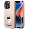 Image de Karl Lagerfeld KLHCP14LSNCHBCP iPhone 14 Pro 6.1" étui rigide rose/rose Silicone Choupette (Apple iPhone 14 Pro), Coque pour téléphone portable, Rose