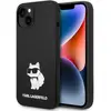 Image de Karl Lagerfeld KLHCP14MSNCHBCK iPhone 14 Plus 6,7" étui rigide czarny/black Silicone Choupette (Apple iPhone 14 Plus, Apple iPhone 15 Plus), Coque pour téléphone portable, Noir