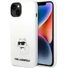 Image de Karl Lagerfeld KLHCP14MSNCHBCH iPhone 14 Plus 6,7" étui rigide bia?y/white Silicone Choupette (Apple iPhone 14 Plus), Coque pour téléphone portable, Blanc