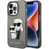 Image de Karl Lagerfeld KLHCP14LHNKCTGK iPhone 14 Pro 6,1" czarny/black hardcase Gliter Karl&Choupette (Apple iPhone 14 Pro), Coque pour téléphone portable, Noir