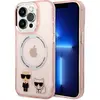 Image de Karl Lagerfeld KLHMP14LHKCP iPhone 14 Pro 6.1" étui rigide rose/rose Karl & Choupette Aluminum (Apple iPhone 14 Pro), Coque pour téléphone portable, Pink, Rose