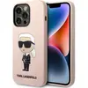 Image de Karl Lagerfeld KLHMP14LSNIKBCP iPhone 14 Pro 6,1" hardcase ró?owy/pink Silicone Ikonik Magsafe (Apple iPhone 14 Pro), Coque pour téléphone portable, Rose