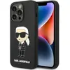 Image de Karl Lagerfeld KLHMP14LSNIKBCK iPhone 14 Pro 6,1" étui rigide czarny/black Silicone Ikonik Magsafe (Apple iPhone 14 Pro), Coque pour téléphone portable, Noir