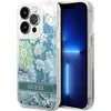 Image de Guess Hard Cover Flower Liquid (Apple iPhone 14 Pro Max), Coque pour téléphone portable, Vert