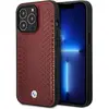 Image de BMW Étui BMHMP14X22RFGR iPhone 14 Pro Max 6,7" burgundowy/burgundy Leather Diamond Pattern MagSafe (Apple iPhone 14 Pro Max), Coque pour téléphone portable, Rouge