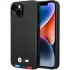 Image de BMW Étui BMHMP14S22PTDK iPhone 14 6,1" czarny/black Leather Stamp Tricolor Magsafe (Apple iPhone 14), Coque pour téléphone portable, Noir