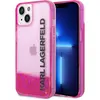 Image de Karl Lagerfeld Hard Cover Translucent Liquid Glitter Pink, pour iPhone 14 Plus, KLHCP14MLCKVF (Apple iPhone 14 Plus), Coque pour téléphone portable, Pink