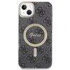 Image de Guess Zestaw GUBPP14SH4EACSK Étui+chargeur iPhone 14 6,1" czarny/black hard case 4G Print MagSafe (Apple iPhone 13, Apple iPhone 14, Apple iPhone 15), Coque pour téléphone portable, Noir