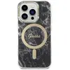 Image de Guess Zestaw GUBPP14LHMEACSK Étui+chargeur iPhone 14 Pro 6,1" czarny/black hard case Marble MagSafe (Apple iPhone 14 Pro), Coque pour téléphone portable, Noir, Multicolore