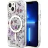 Image de Guess GUHMP14MHCFWST iPhone 14 Plus 6.7" étui rigide transparent Fleur MagSafe (Apple iPhone 14 Plus), Coque pour téléphone portable, Transparent