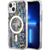 Image de Guess GUHMP14SHLEOPWB iPhone 14 6.1" niebieski/blue hardcase Leopard MagSafe (Apple iPhone 14), Coque pour téléphone portable, Bleu