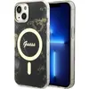Image de Guess GUHMP14SHTMRSK iPhone 14 6.1" noir/black hardcase Golden Marble MagSafe (Apple iPhone 14), Coque pour téléphone portable, Noir