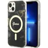 Image de Guess GUHMP14MHTMRSK iPhone 14 Plus 6.7" noir/black hardcase Golden Marble MagSafe (Apple iPhone 14 Plus), Coque pour téléphone portable, Noir