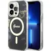 Image de Guess GUHMP14LHTMRSK iPhone 14 Pro 6.1" noir/black hardcase Golden Marble MagSafe (Apple iPhone 14 Pro), Coque pour téléphone portable, Noir