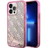 Image de Guess GUHCP14XLC4PSGP iPhone 14 Pro Max 6.7" rose/pink hardcase Liquid Glitter 4G Transculent (Apple iPhone 14 Pro Max), Coque pour téléphone portable, Rose