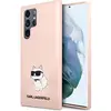 Image de Karl Lagerfeld KLHCS23LSNCHBCP S23 Ultra S918 étui rigide rose/rose Silicone Choupette (Samsung Galaxy S23 Ultra), Coque pour téléphone portable, Pink