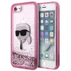 Image de Karl Lagerfeld KLHCI8LNKHCP iPhone 7/8/ SE 2020/2022 rose/pink hardcase Glitter Karl Head (Apple iPhone 7, Apple iPhone 8), Coque pour téléphone portable, Pink