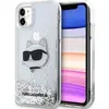 Image de Karl Lagerfeld KLHCN61LNCHCS iPhone 11/ XR argent/argent hardcase paillettes Tête de Choupette (Apple iPhone 11, Apple iPhone XR), Coque pour téléphone portable, Argent