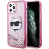 Image de Karl Lagerfeld KLHCP12MLNCHCP iPhone 12/ 12 Pro 6.1" rose/rose hardcase paillettes Tête de Choupette (Apple iPhone 12, Apple iPhone 12 Pro), Coque pour téléphone portable, Rose