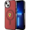 Image de Ferrari FEHMP14SURKR iPhone 14 6.1" rouge/rouge étui rigide translucide Magsafe (Apple iPhone 14), Coque pour téléphone portable, Rouge