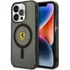 Image de Ferrari FEHMP14LUKK iPhone 14 Pro 6.1" noir/black hardcase Translucent Magsafe (Apple iPhone 14 Pro), Coque pour téléphone portable, Noir