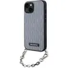 Image de Karl Lagerfeld KLHCP14SSACKLHPG iPhone 14 6.1" srebrny/argent hardcase Saffiano Monogram Chain (Apple iPhone 14), Coque pour téléphone portable, Argent