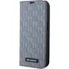 Image de Karl Lagerfeld iPhone 14 Pro Max 6.7 Étui à livres en Monogram Saffiano (Apple iPhone 14 Pro Max), Coque pour téléphone portable, Argent