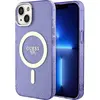 Image de Guess GUHMP14MHCMCGU iPhone 14 Plus 6.7" pourpre/pourpre hardcase paillettes or MagSafe (Apple iPhone 14 Plus, Apple iPhone 15 Plus), Coque pour téléphone portable, Transparent
