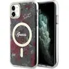 Image de Guess GUHMN61HCFWSA iPhone 11 / Xr 6.1" zielony/khaki hardcase Flower MagSafe (Apple iPhone 11, Apple iPhone XR), Coque pour téléphone portable, Vert